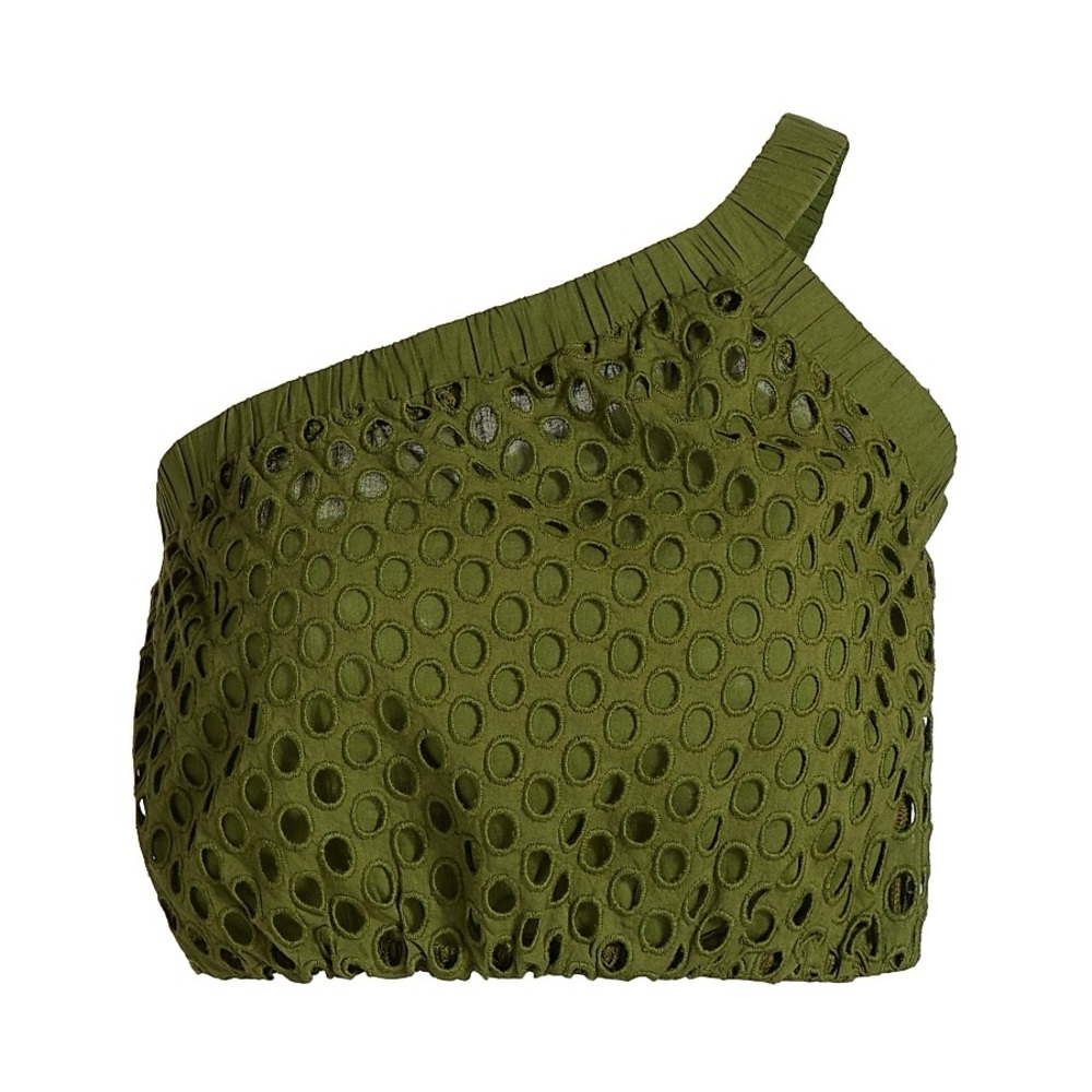 MARIE OLIVER
Women's Pesto Giselle Eyelet Mesh Top - Size Small